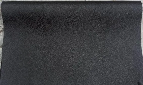 Black Cow Urban leather sample from the Farhan Exports colour card