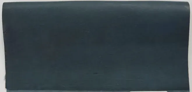 Sapphire Blue Cow Urban leather sample from the Farhan Exports colour card